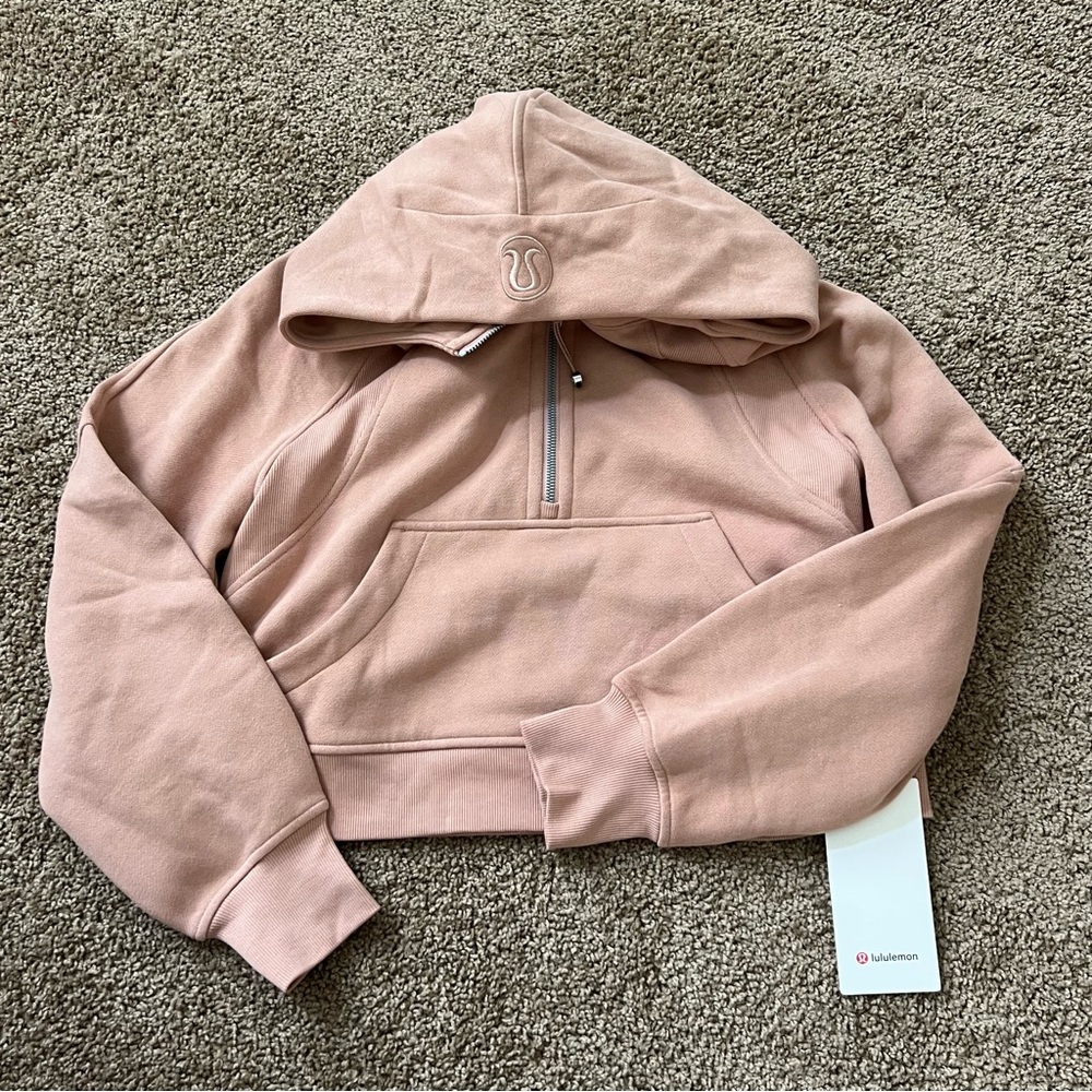 Lululemon Athletica Pink Boxy Crop Sweatshirt